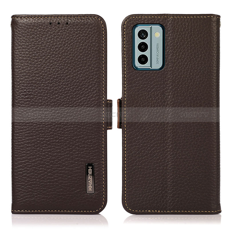 Coque Portefeuille Livre Cuir Etui Clapet B03H pour Nokia G22 Marron Plus