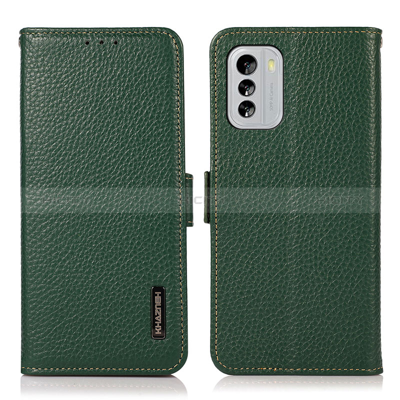 Coque Portefeuille Livre Cuir Etui Clapet B03H pour Nokia G60 5G Vert Plus