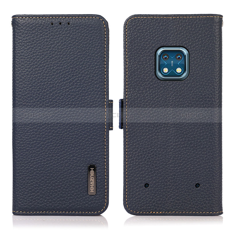 Coque Portefeuille Livre Cuir Etui Clapet B03H pour Nokia XR20 Bleu Plus