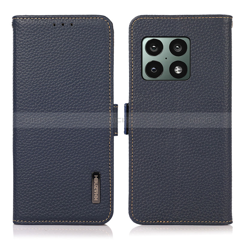 Coque Portefeuille Livre Cuir Etui Clapet B03H pour OnePlus 10 Pro 5G Bleu Plus