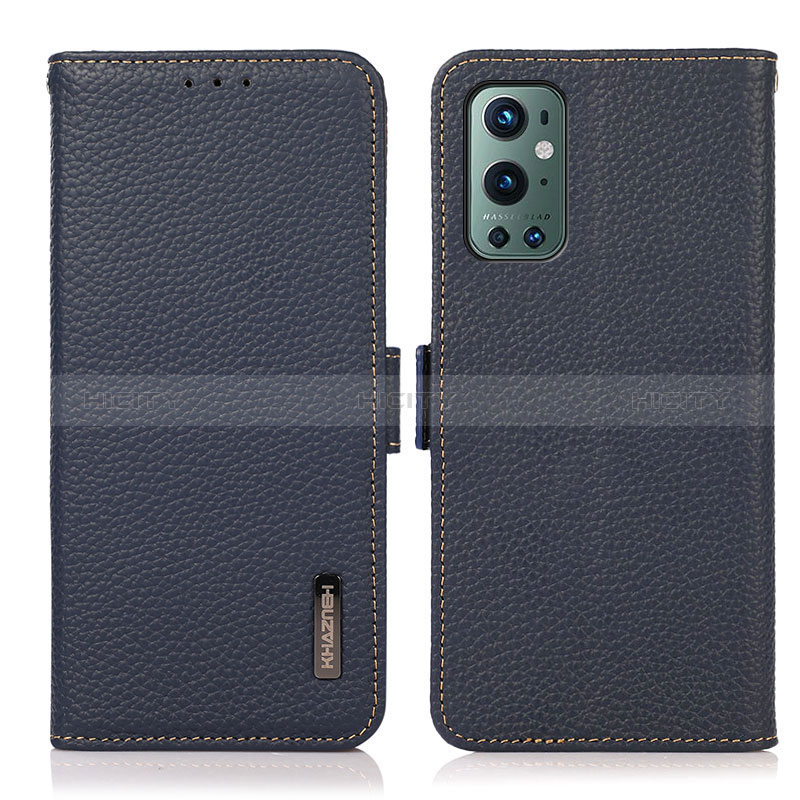 Coque Portefeuille Livre Cuir Etui Clapet B03H pour OnePlus 9 Pro 5G Bleu Plus