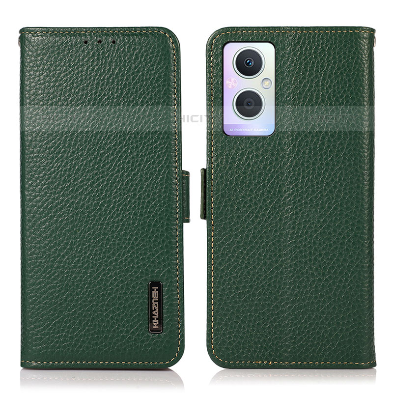 Coque Portefeuille Livre Cuir Etui Clapet B03H pour OnePlus Nord N20 5G Vert Plus