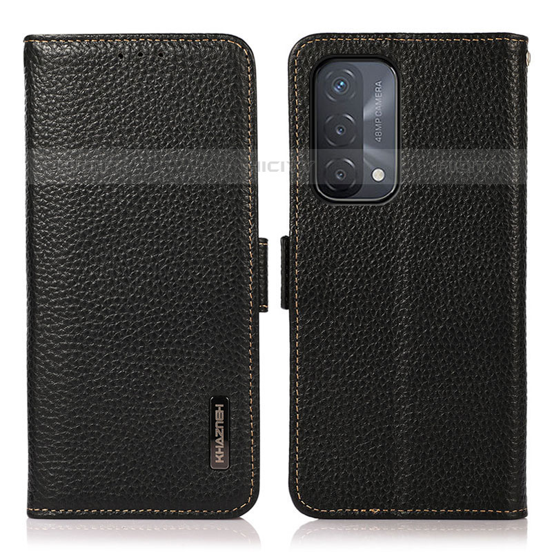 Coque Portefeuille Livre Cuir Etui Clapet B03H pour OnePlus Nord N200 5G Noir Plus