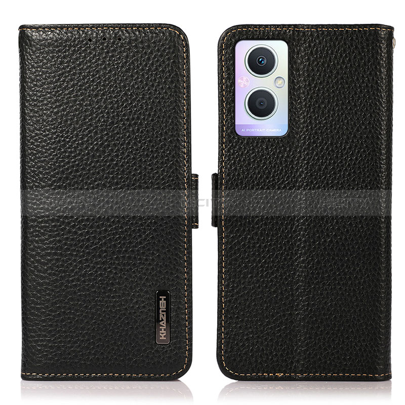 Coque Portefeuille Livre Cuir Etui Clapet B03H pour Oppo A96 5G Noir Plus