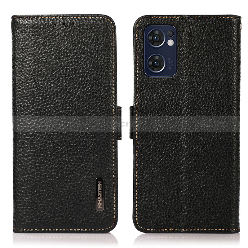 Coque Portefeuille Livre Cuir Etui Clapet B03H pour Oppo Find X5 Lite 5G Noir Plus