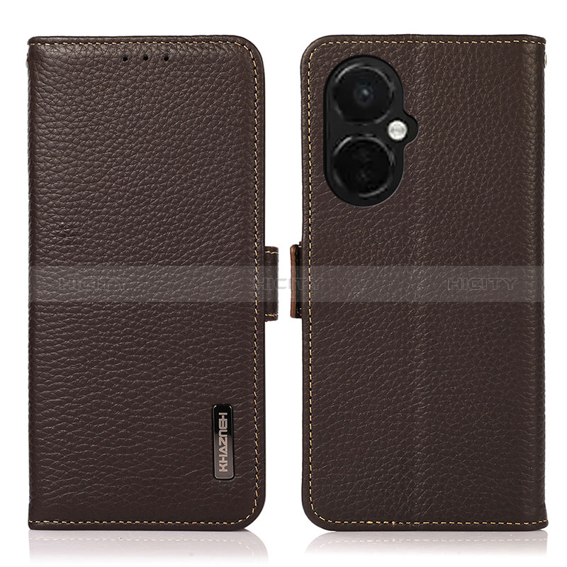 Coque Portefeuille Livre Cuir Etui Clapet B03H pour Oppo K11x 5G Marron Plus