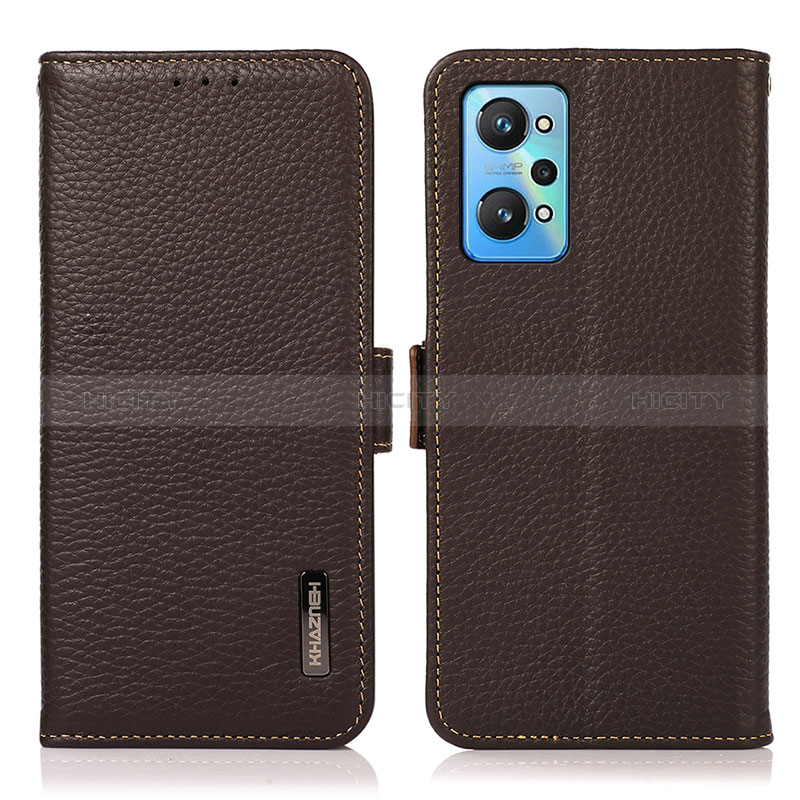 Coque Portefeuille Livre Cuir Etui Clapet B03H pour Realme GT Neo 3T 5G Marron Plus