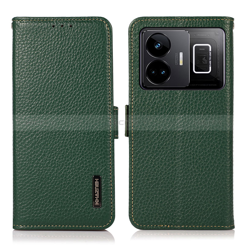 Coque Portefeuille Livre Cuir Etui Clapet B03H pour Realme GT Neo5 240W 5G Vert Plus