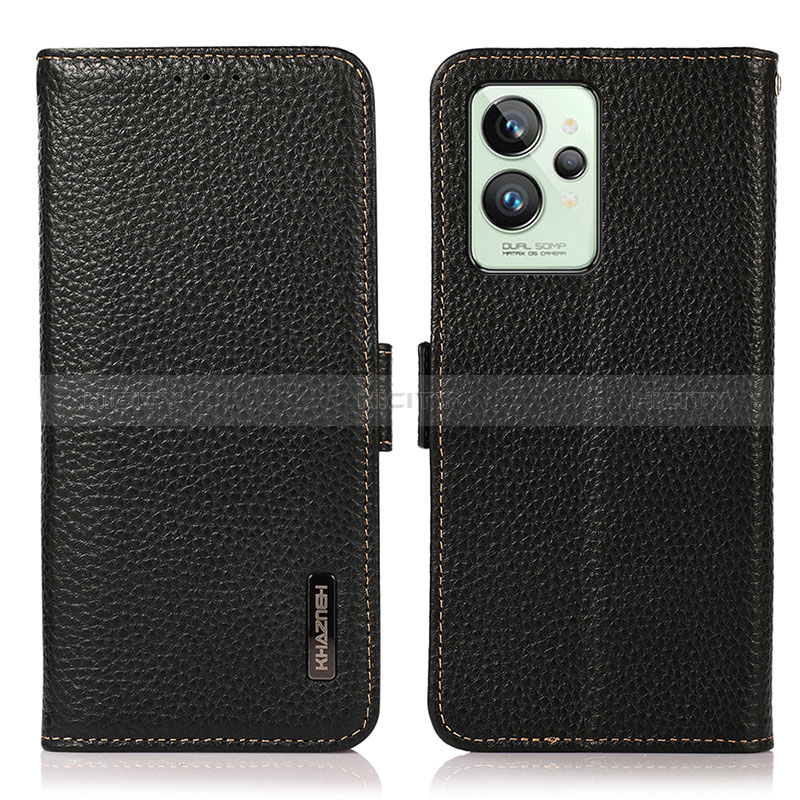 Coque Portefeuille Livre Cuir Etui Clapet B03H pour Realme GT2 Pro 5G Noir Plus