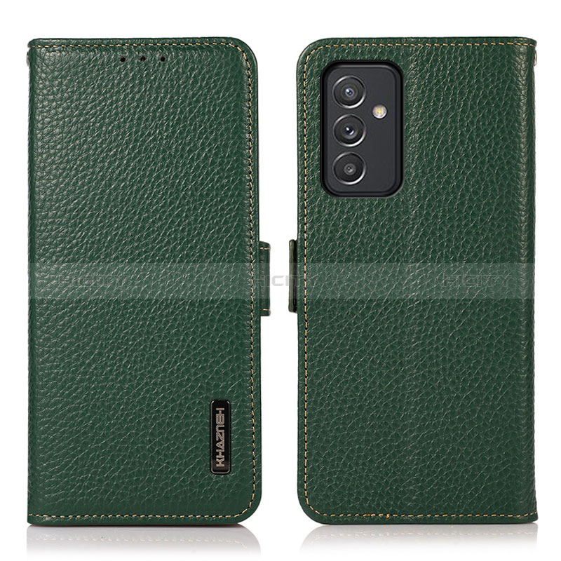 Coque Portefeuille Livre Cuir Etui Clapet B03H pour Samsung Galaxy A15 4G Vert Plus