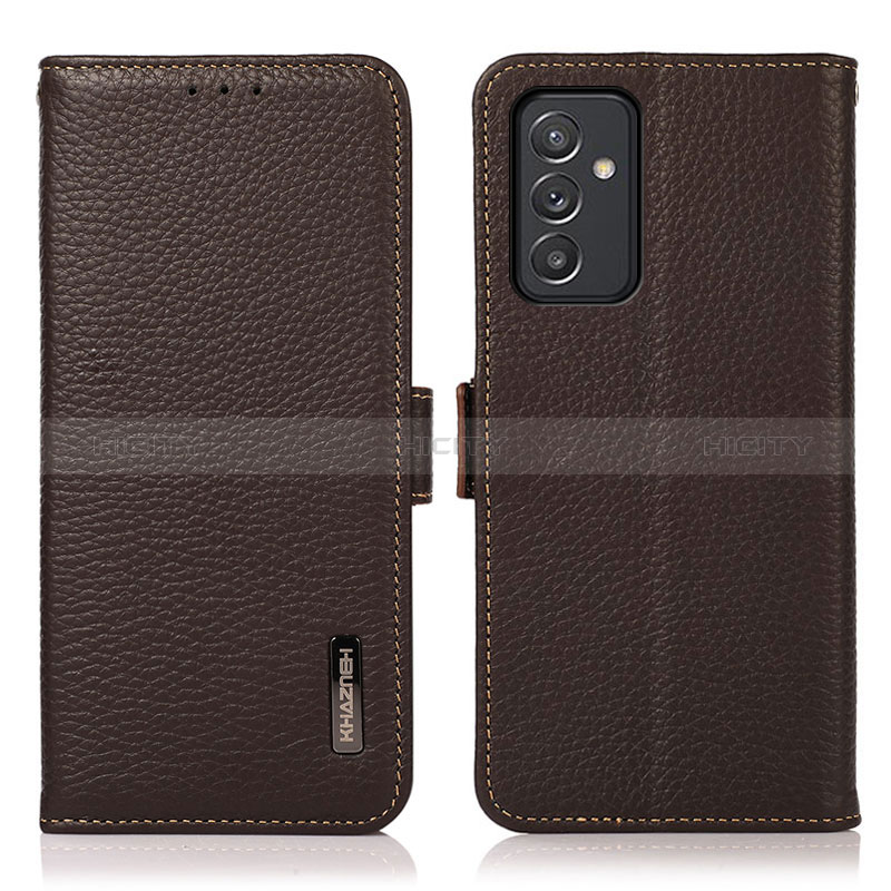 Coque Portefeuille Livre Cuir Etui Clapet B03H pour Samsung Galaxy A15 LTE Marron Plus