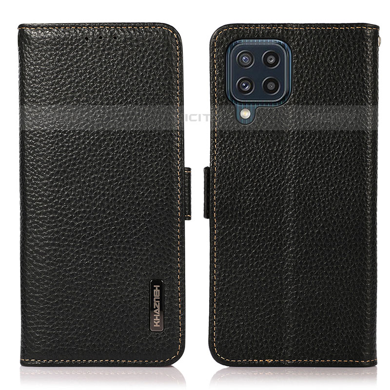 Coque Portefeuille Livre Cuir Etui Clapet B03H pour Samsung Galaxy M32 4G Noir Plus