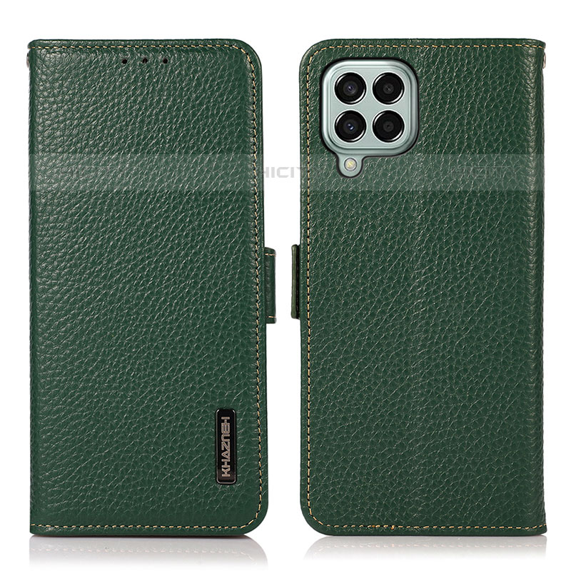 Coque Portefeuille Livre Cuir Etui Clapet B03H pour Samsung Galaxy M33 5G Vert Plus