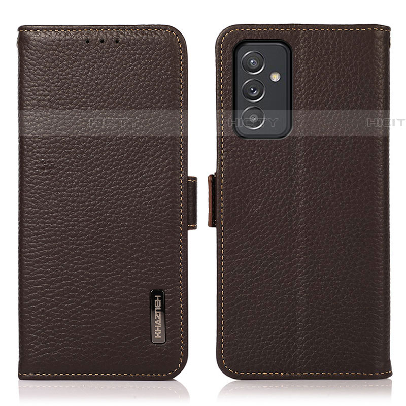 Coque Portefeuille Livre Cuir Etui Clapet B03H pour Samsung Galaxy Quantum4 5G Marron Plus