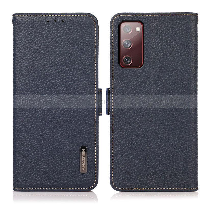 Coque Portefeuille Livre Cuir Etui Clapet B03H pour Samsung Galaxy S20 Lite 5G Bleu Plus