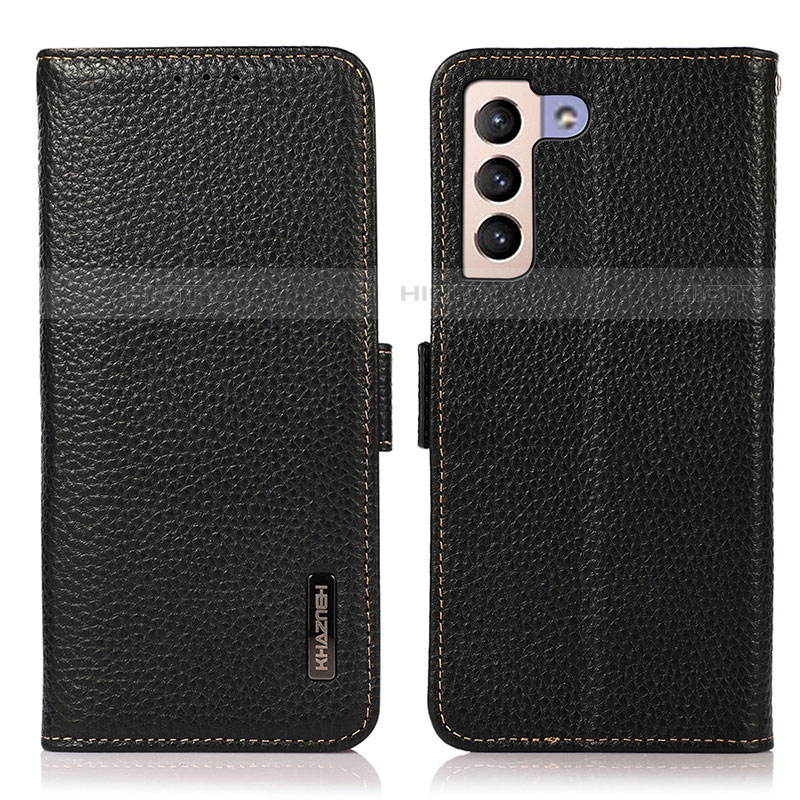 Coque Portefeuille Livre Cuir Etui Clapet B03H pour Samsung Galaxy S21 Plus 5G Noir Plus