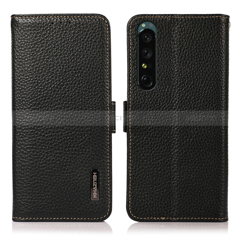 Coque Portefeuille Livre Cuir Etui Clapet B03H pour Sony Xperia 1 IV Noir Plus