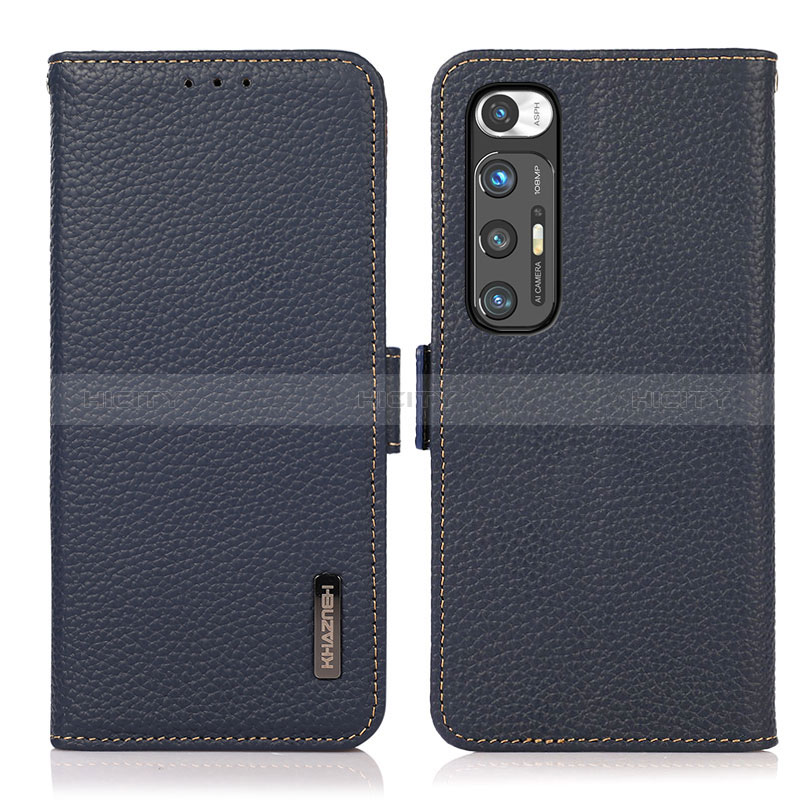 Coque Portefeuille Livre Cuir Etui Clapet B03H pour Xiaomi Mi 10S 5G Bleu Plus