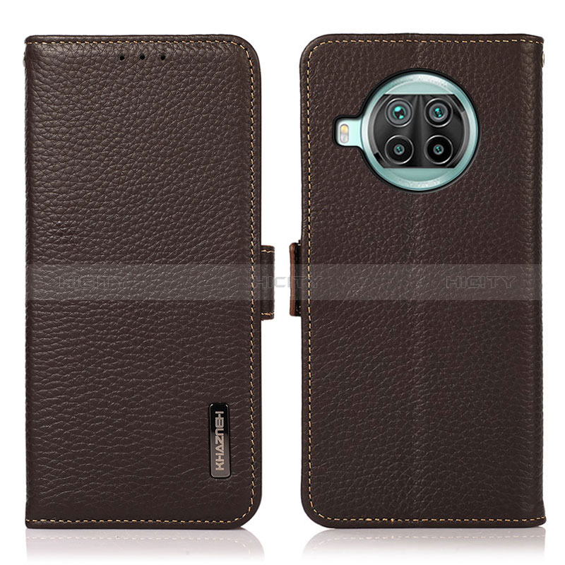 Coque Portefeuille Livre Cuir Etui Clapet B03H pour Xiaomi Mi 10T Lite 5G Marron Plus