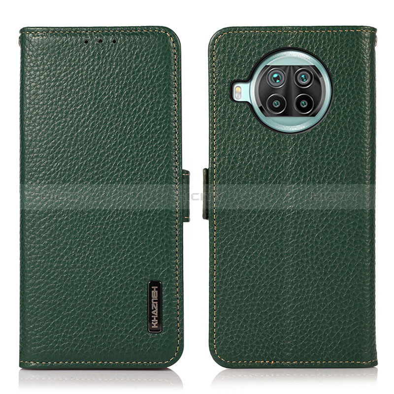 Coque Portefeuille Livre Cuir Etui Clapet B03H pour Xiaomi Mi 10T Lite 5G Vert Plus