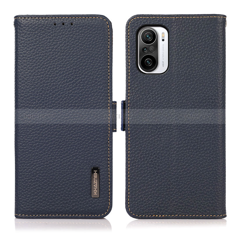 Coque Portefeuille Livre Cuir Etui Clapet B03H pour Xiaomi Mi 11X 5G Bleu Plus