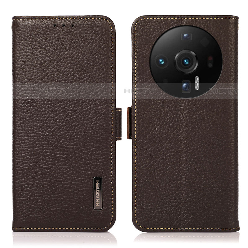 Coque Portefeuille Livre Cuir Etui Clapet B03H pour Xiaomi Mi 12S Ultra 5G Marron Plus