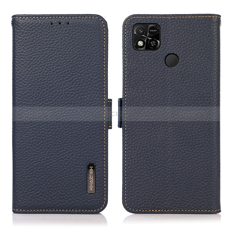 Coque Portefeuille Livre Cuir Etui Clapet B03H pour Xiaomi POCO C31 Bleu Plus