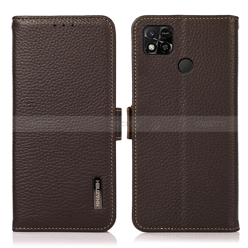 Coque Portefeuille Livre Cuir Etui Clapet B03H pour Xiaomi POCO C31 Marron Plus