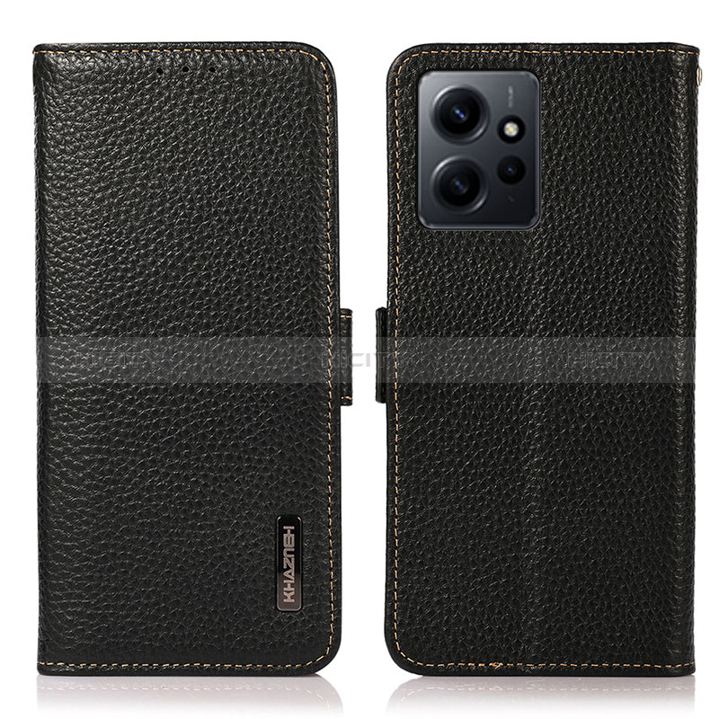 Coque Portefeuille Livre Cuir Etui Clapet B03H pour Xiaomi Redmi Note 12 4G Noir Plus