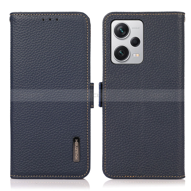 Coque Portefeuille Livre Cuir Etui Clapet B03H pour Xiaomi Redmi Note 12 Explorer Bleu Plus