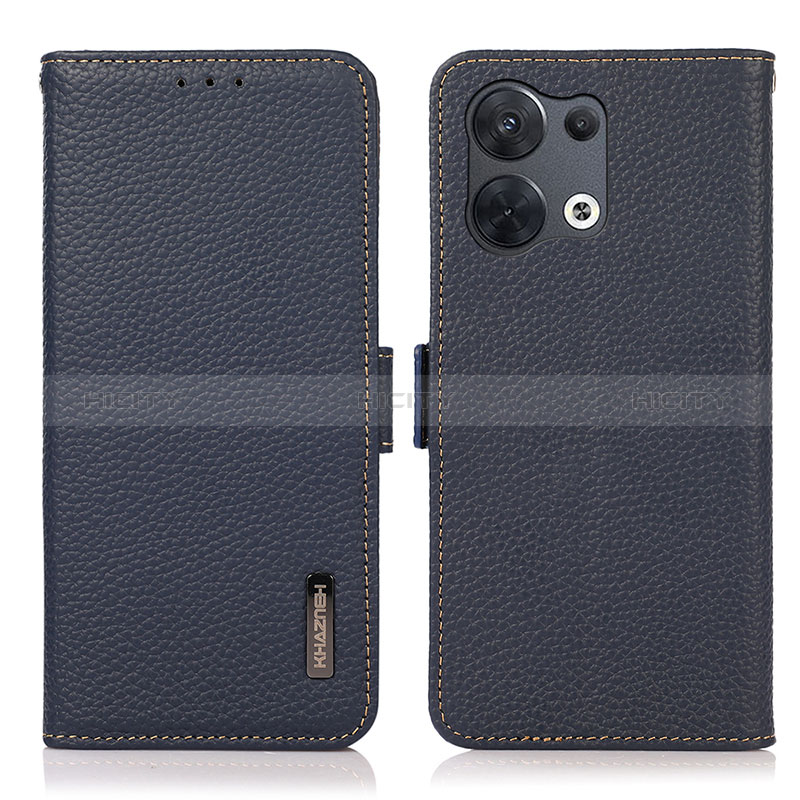 Coque Portefeuille Livre Cuir Etui Clapet B03H pour Xiaomi Redmi Note 13 5G Bleu Plus