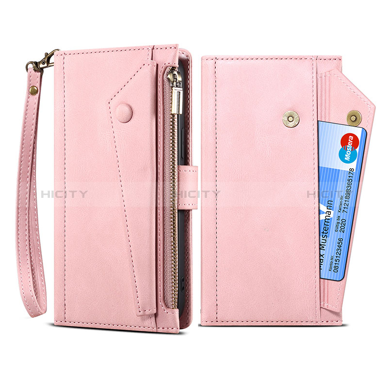 Coque Portefeuille Livre Cuir Etui Clapet B03S pour Nokia XR20 Rose Plus