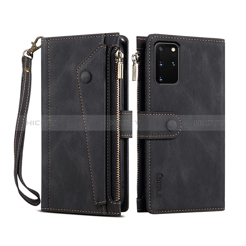 Coque Portefeuille Livre Cuir Etui Clapet B03S pour Samsung Galaxy S20 Plus Noir Plus