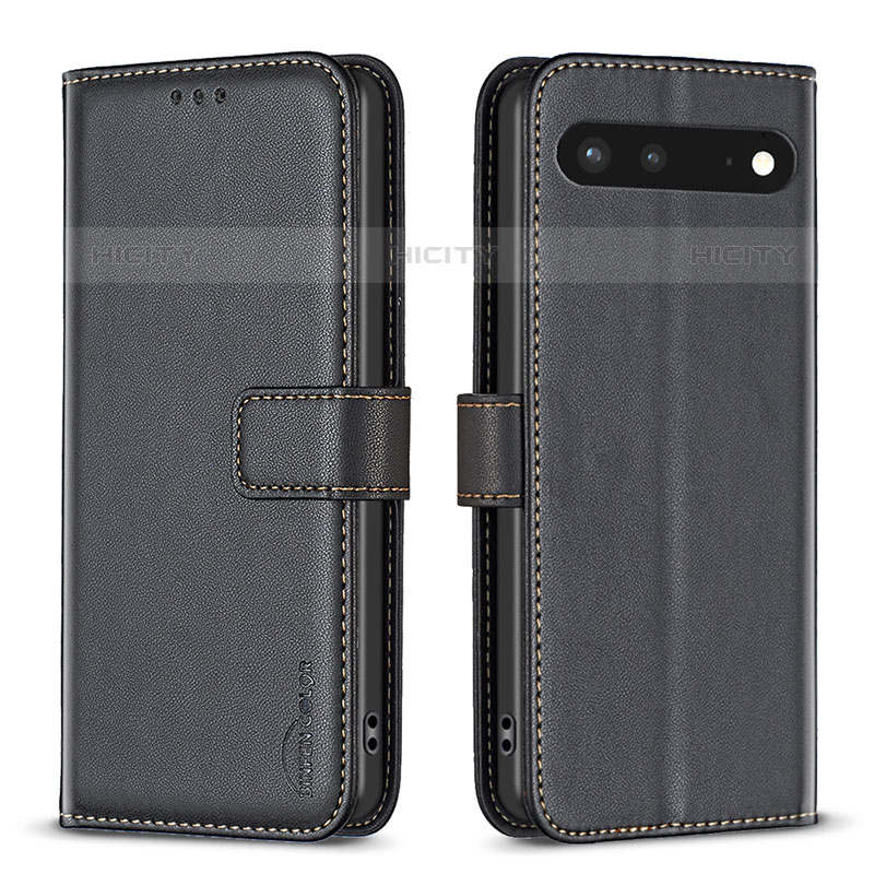 Coque Portefeuille Livre Cuir Etui Clapet B04F pour Google Pixel 7 5G Noir Plus