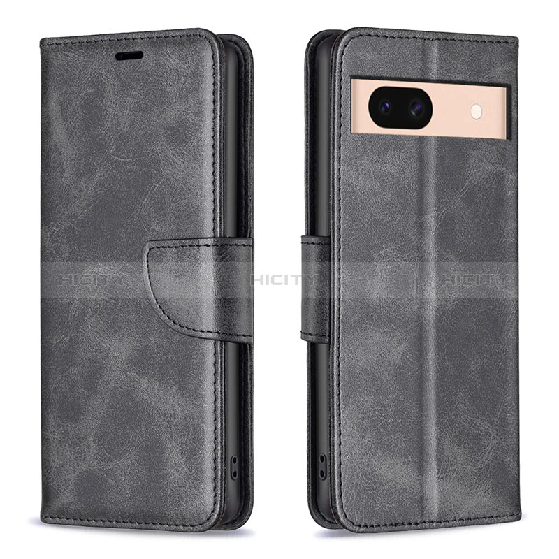 Coque Portefeuille Livre Cuir Etui Clapet B04F pour Google Pixel 8a 5G Noir Plus