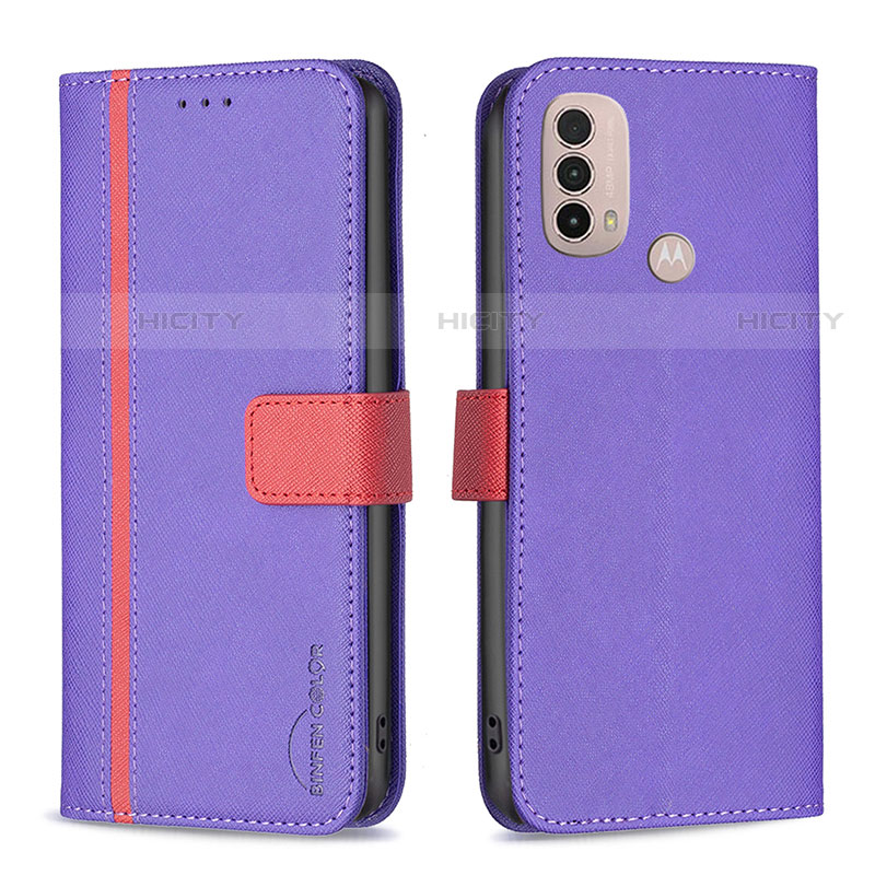 Coque Portefeuille Livre Cuir Etui Clapet B04F pour Motorola Moto E30 Plus