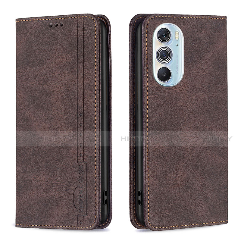 Coque Portefeuille Livre Cuir Etui Clapet B04F pour Motorola Moto Edge 30 Pro 5G Marron Plus