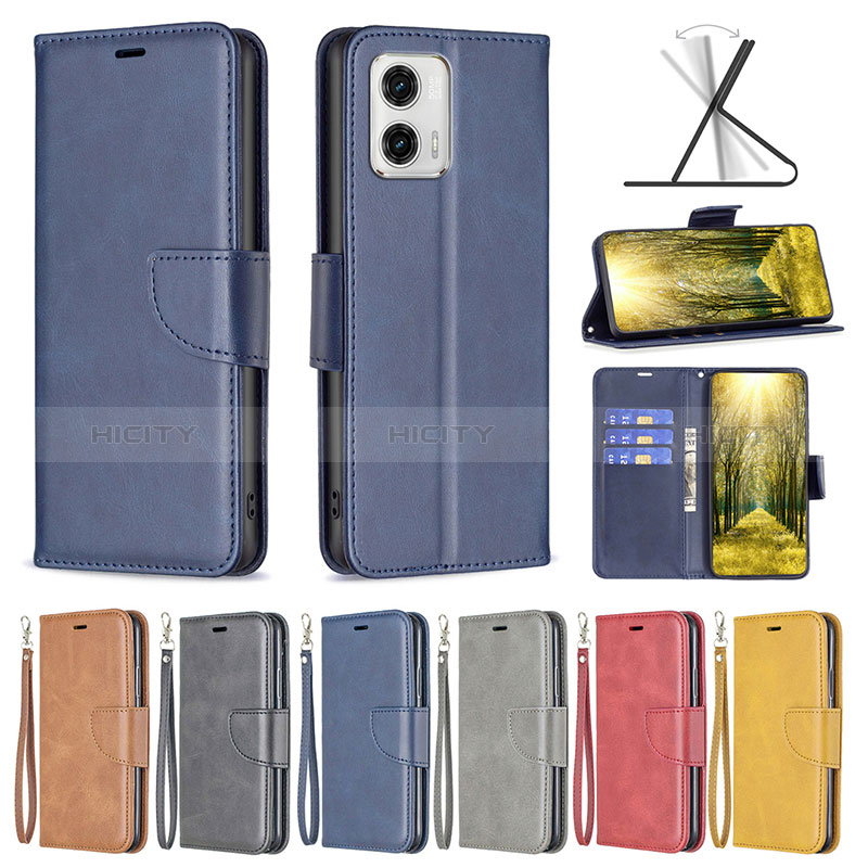 Coque Portefeuille Livre Cuir Etui Clapet B04F pour Motorola Moto G73 5G Plus