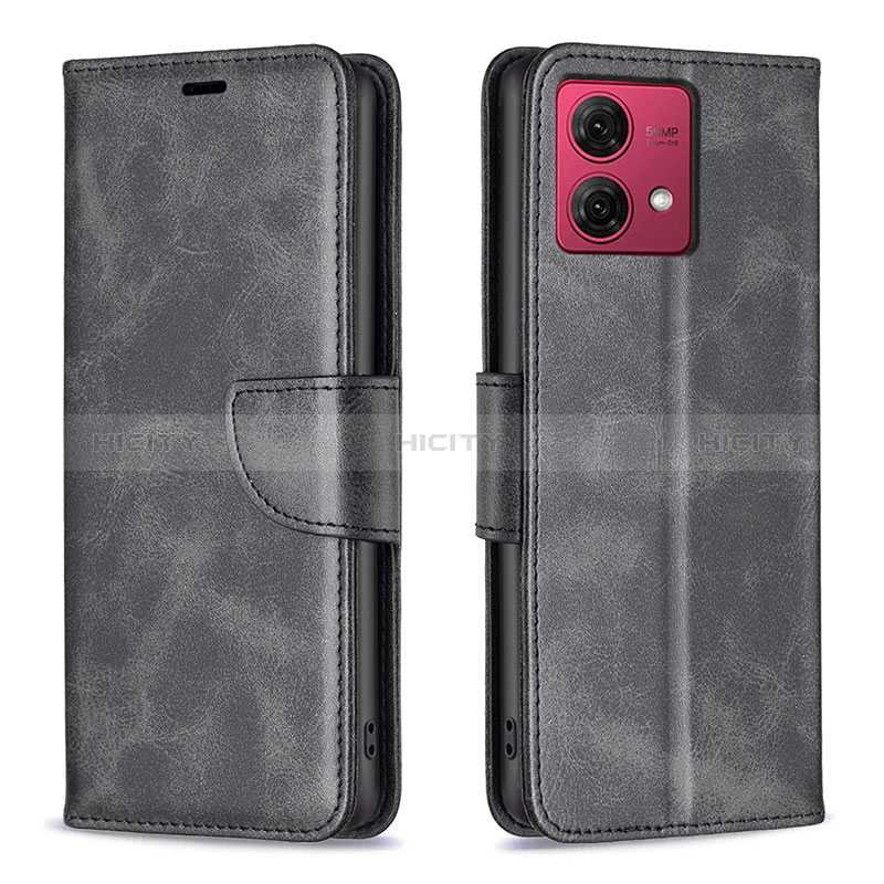 Coque Portefeuille Livre Cuir Etui Clapet B04F pour Motorola Moto G84 5G Noir Plus