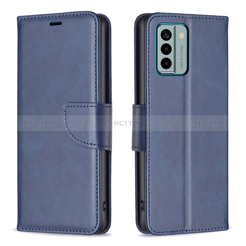 Coque Portefeuille Livre Cuir Etui Clapet B04F pour Nokia G22 Bleu Plus