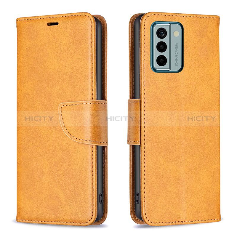 Coque Portefeuille Livre Cuir Etui Clapet B04F pour Nokia G22 Brun Clair Plus