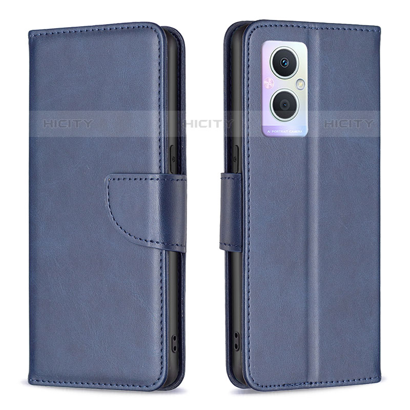 Coque Portefeuille Livre Cuir Etui Clapet B04F pour OnePlus Nord N20 5G Bleu Plus