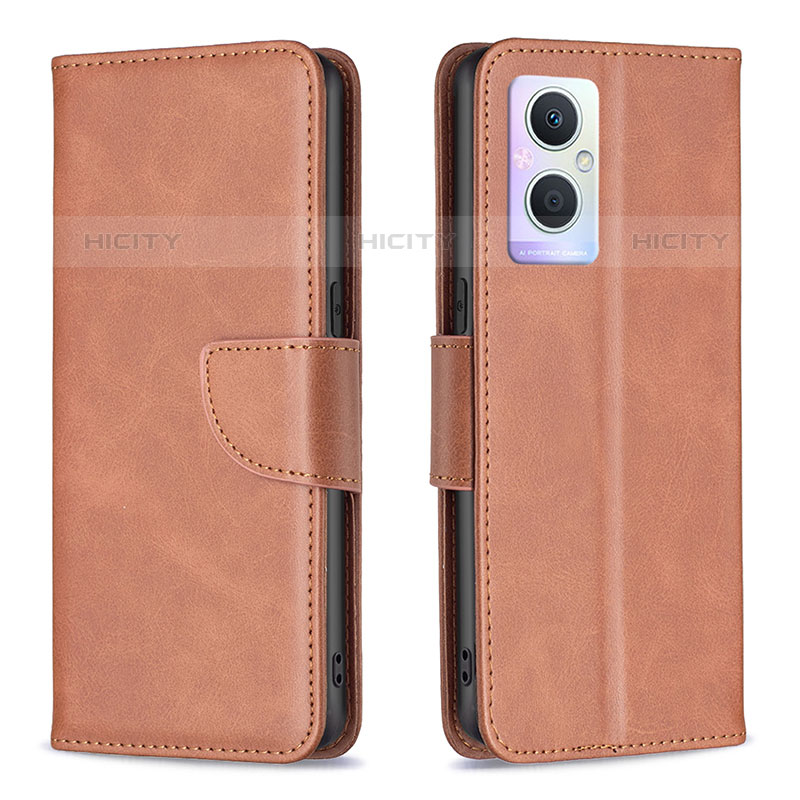 Coque Portefeuille Livre Cuir Etui Clapet B04F pour OnePlus Nord N20 5G Marron Plus