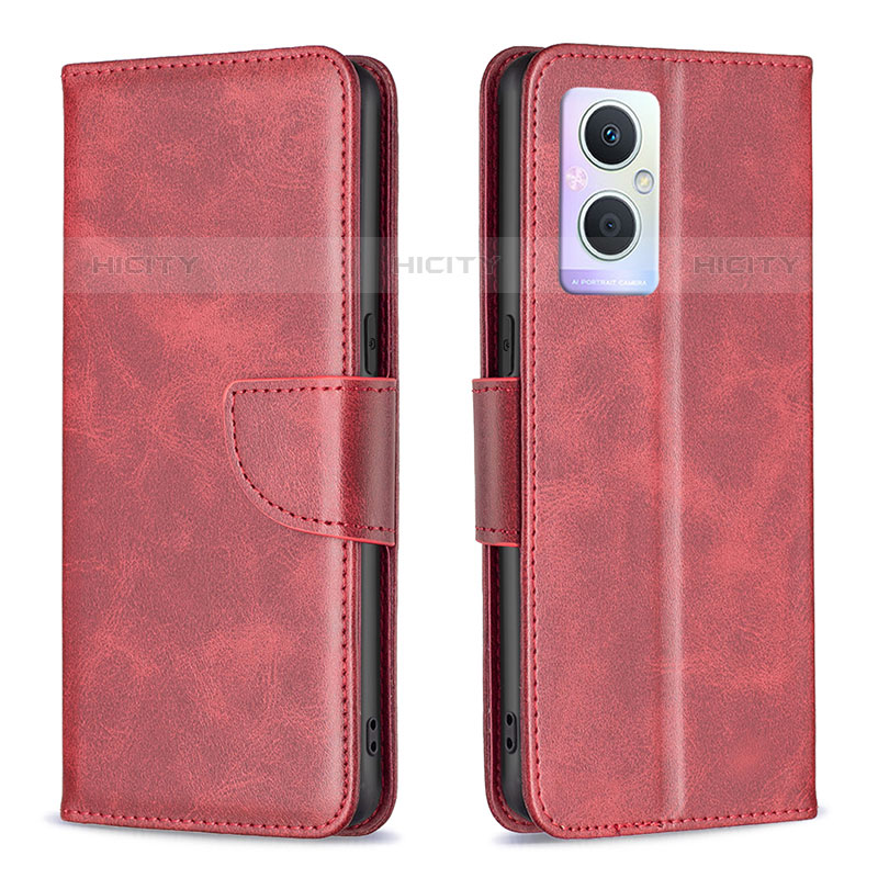 Coque Portefeuille Livre Cuir Etui Clapet B04F pour OnePlus Nord N20 5G Rouge Plus