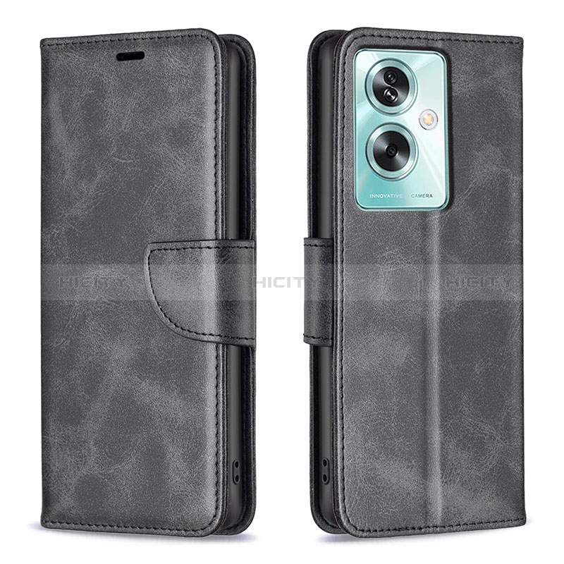 Coque Portefeuille Livre Cuir Etui Clapet B04F pour Oppo A2 5G Noir Plus