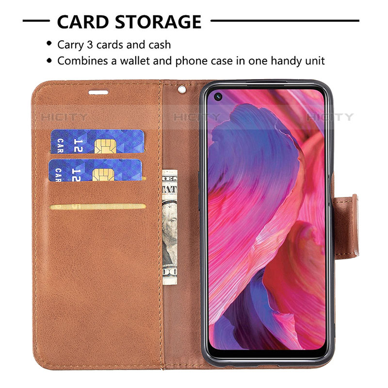 Coque Portefeuille Livre Cuir Etui Clapet B04F pour Oppo A93 5G Plus