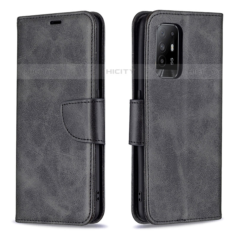 Coque Portefeuille Livre Cuir Etui Clapet B04F pour Oppo A95 5G Noir Plus