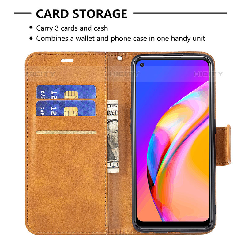 Coque Portefeuille Livre Cuir Etui Clapet B04F pour Oppo A95 5G Plus