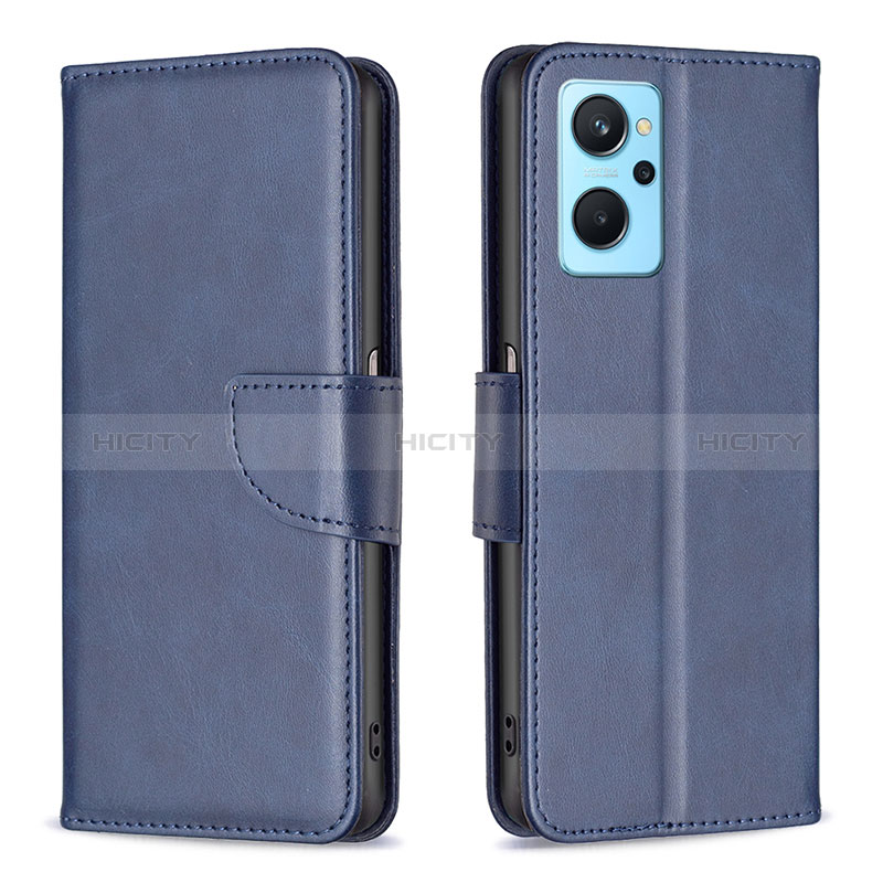 Coque Portefeuille Livre Cuir Etui Clapet B04F pour Oppo A96 4G Bleu Plus