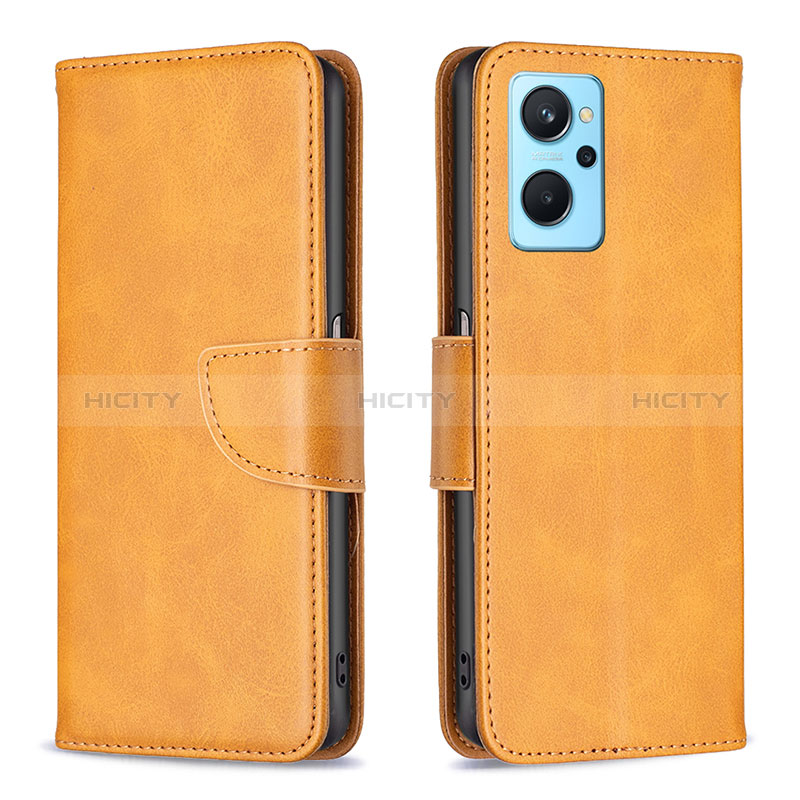 Coque Portefeuille Livre Cuir Etui Clapet B04F pour Oppo A96 4G Brun Clair Plus